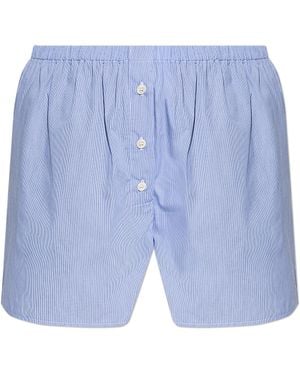 Sporty & Rich Logo Shorts - Blue