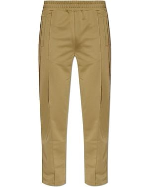 Palm Angels Trousers With Stitching On The Legs - Natural