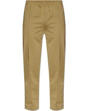 Palm Angels Pants With Stitching On The Legs, - Natural
