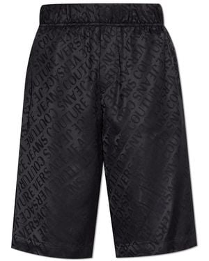 Versace Jeans Couture Trousers With Logo - Blue