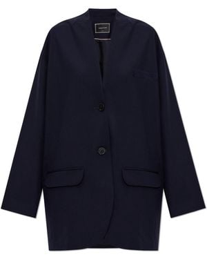 Fabiana Filippi Waist-Cinched Blazer - Blue