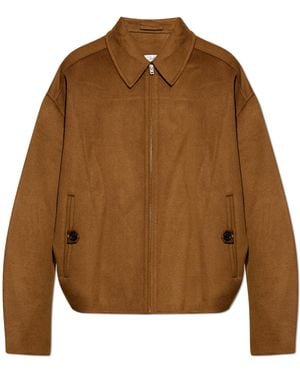 Acne Studios Wool Jacket With Collar - Brown