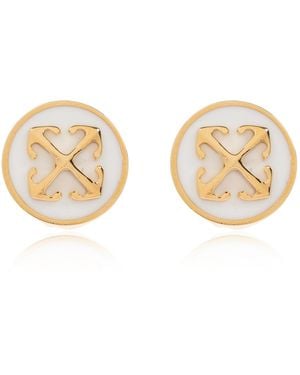 Off-White c/o Virgil Abloh Brass Earrings - White