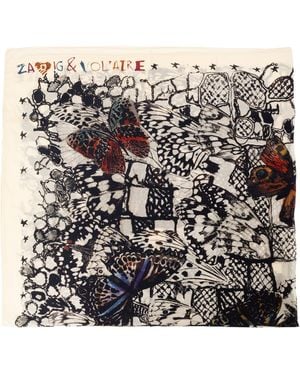 Zadig & Voltaire Silk Scarf 'Blondie' - Black