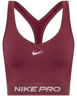 Nike Sports Top With Logo - Red