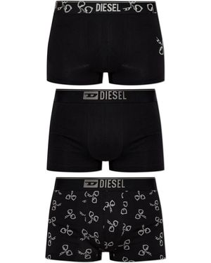 DIESEL Three-Pack Of Boxers 'Damien-Gft-3Pack' - Black