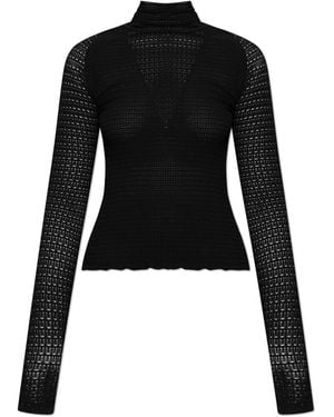 Lanvin Top With A Turtleneck - Black