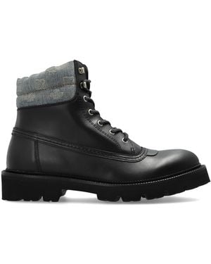 DSquared² "D2 Monogram" Leather Shoes - Black