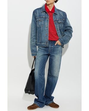 McQueen Jeans With Vintage Effect - Blue