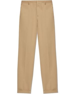 Paul Smith Trousers With Logo - Natural