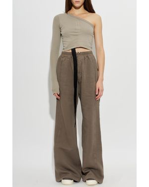 Rick Owens One-Shoulder Top - Natural