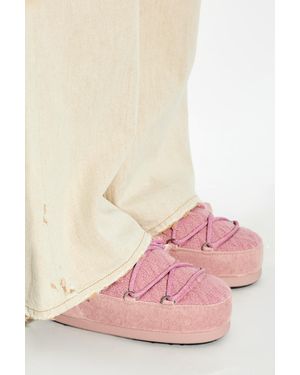 Moon Boot 'Icon Space Racing' Shoes - Pink