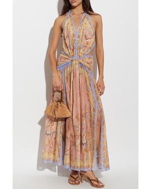 Zimmermann Dress With Lurex Thread - Brown