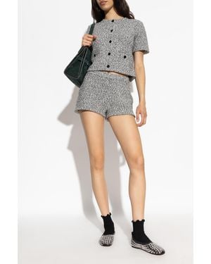 Tory Burch Shorts With An Elastic Waistband - Gray