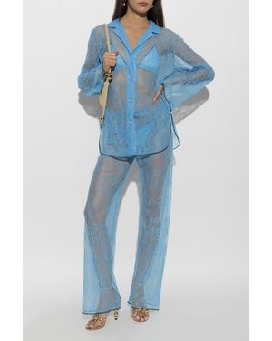 Oséree Lace Shirt - Blue