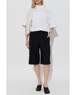 Ami Paris Shirt With A Stand-Up Collar - Gray