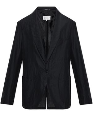 Maison Margiela Single-Vent Blazer - Black