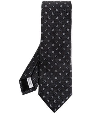 Ferragamo Silk Tie - Black