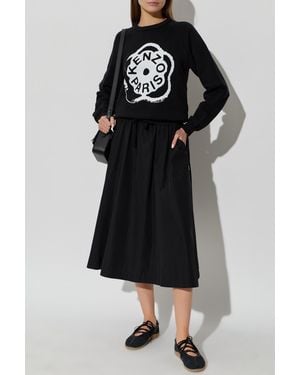 KENZO Skirt With Logo - Black