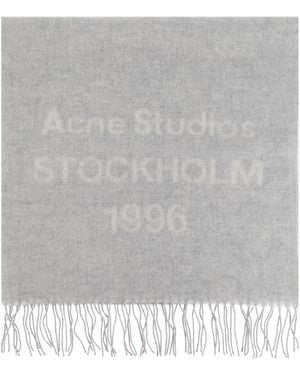 Acne Studios Wool Scarf - Grey