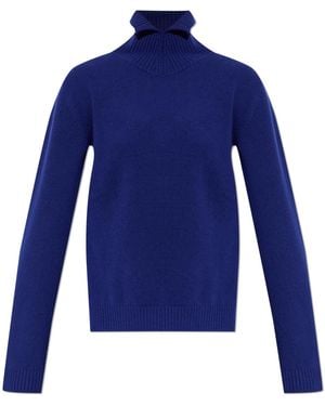 Jil Sander Wool Turtleneck - Blue