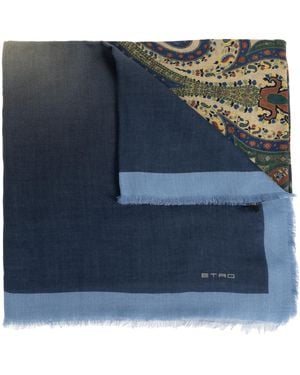 Etro Scarf With Print - Blue