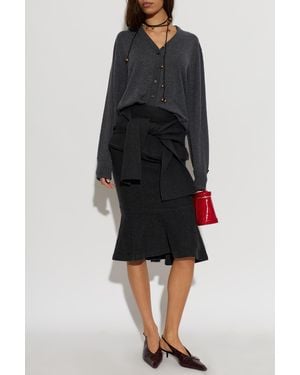 Jacquemus Wool Skirt 'Fiocco' - Black