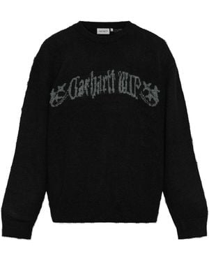 Carhartt Insulated Jacket With Logo - Black