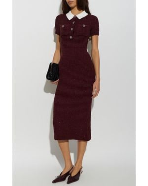 Self-Portrait Collared Dress