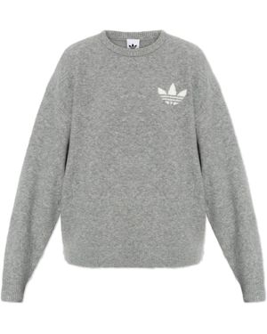 adidas Originals Jumper With Logo - Grey