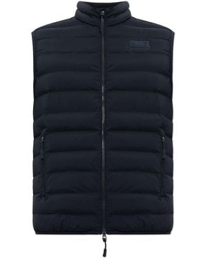 EA7 Insulated Vest With Stand-Up Collar - Blue