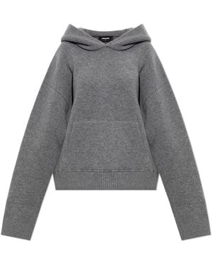 DSquared² Wool Hoodie Sweater - Grey