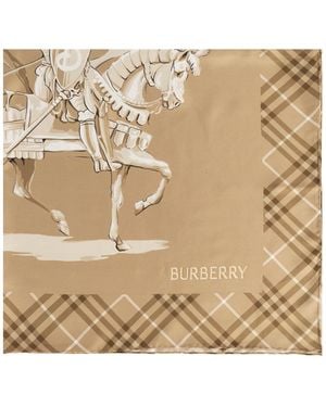 Burberry Silk Scarf - Natural