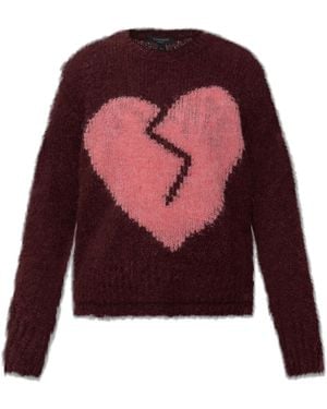AllSaints Wool Jumper 'Luvheart' - Red