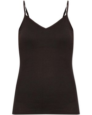 Hanro Lingerie Top From The 'Cotton Seamless' Collection - Black