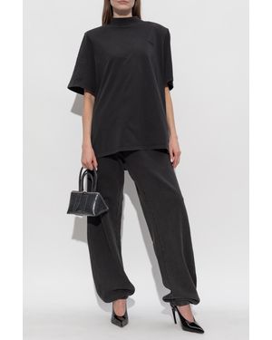 The Attico Short Sleeve T-Shirt - Black