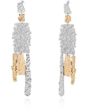 Isabel Marant Asymmetric Earrings - White