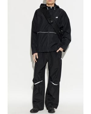 New Balance Light Jacket With Logo - Black