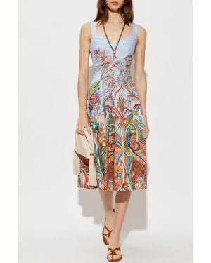 Etro Dress With Print - White