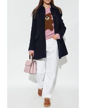 Moschino Wool Coat - Blue