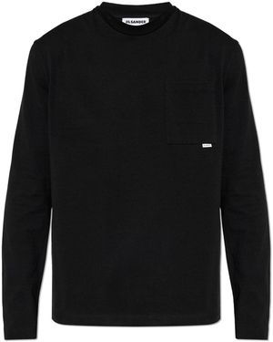 Jil Sander Long Sleeve T-Shirt - Black