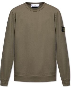Stone Island Sweatshirt With Logo - Green