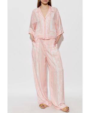 Balmain Printed Pants - Pink