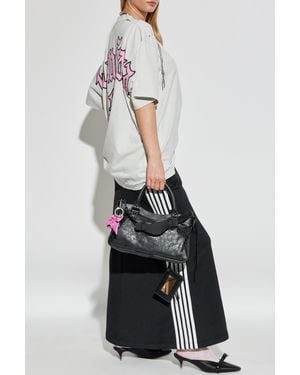 Balenciaga T-Shirt With A Vintage Effect - Gray