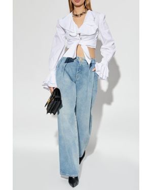 Balmain Short Shirt - Blue