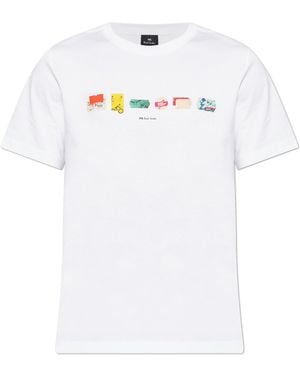 Paul Smith T-Shirt With Colourful Print - White