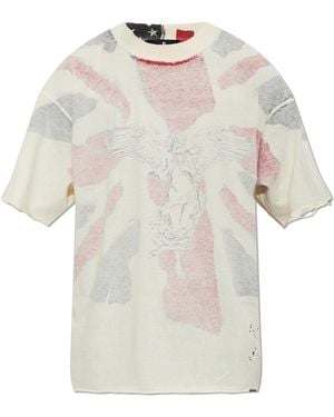 Represent T-Shirt With A Colourful Print - White
