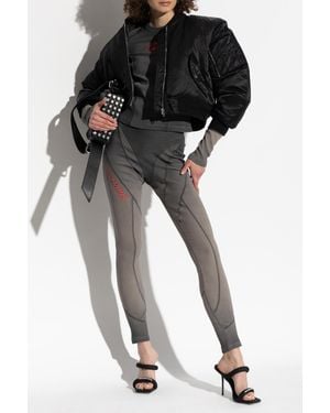 T By Alexander Wang Logo Leggings - Black