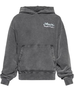 Amiri Sweatshirt With 'Vintage' Effect - Grey