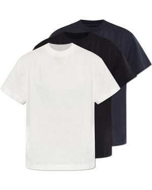 Jil Sander Three-Pack Of Cotton T-Shirts - Blue